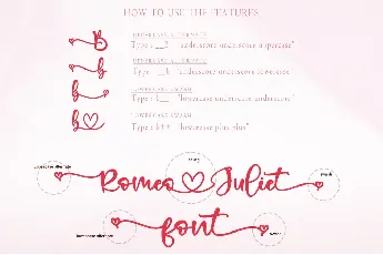 Romeo Juliet - Personal Use font