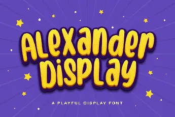 Alexander Display font