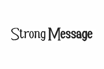 Strong Message Demo font