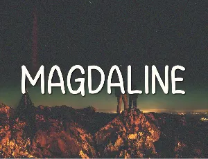 Magdaline font