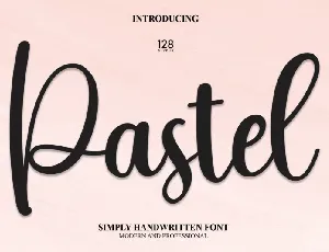 Pastel Script font