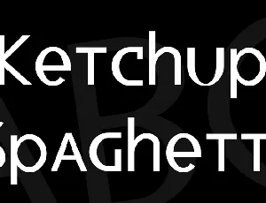 Ketchup Spaghetti font