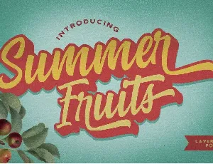 Summer Fruits font