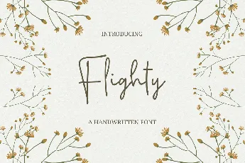 Flighty font