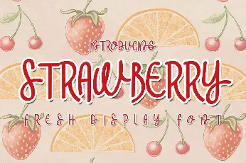 Strawberry font