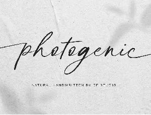 Photogenic font