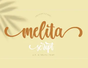 Melita Script font