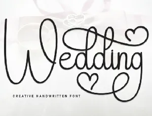 Wedding Script font