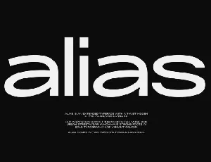 Alias font