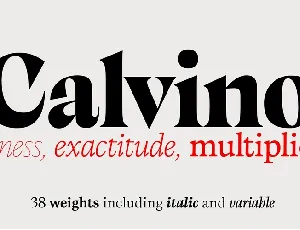 Calvino font