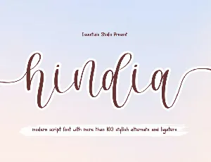 hindia font