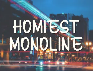 Homiest Monoline font