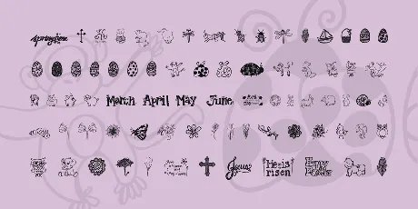 Janda Spring Doodles font