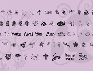 Janda Spring Doodles font