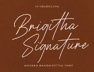 Brigitha font