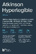 Atkinson Hyperlegible Family font