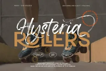 Hysteria Rollers font