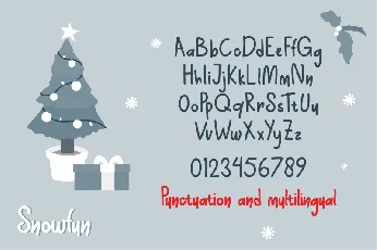 Snowfun Handwritten font