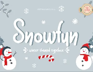 Snowfun Handwritten font