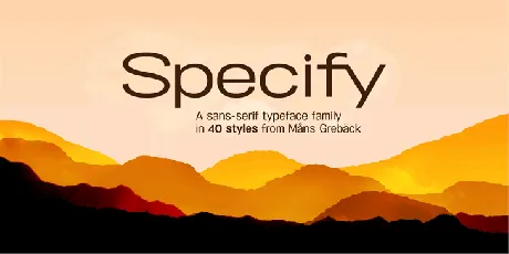 Specify Family font