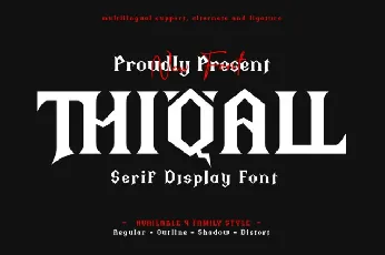 Thiqall font