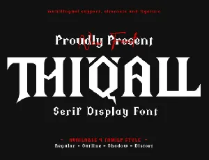 Thiqall font