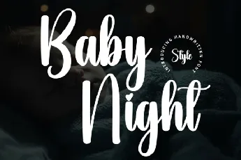 Baby Night Script Typeface font