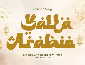 Yalla Arabic font