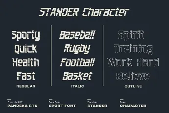 Stander DEMO font