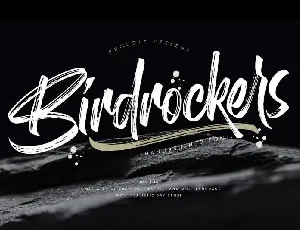 Birdrockers Brush font