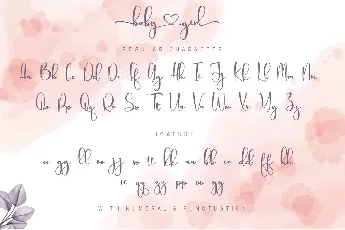 baby girl personal use font