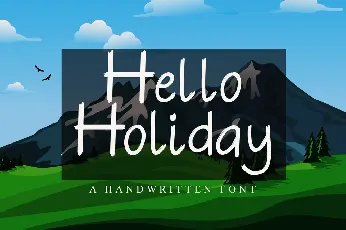 Hello Holiday font