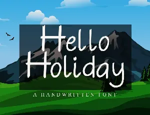 Hello Holiday font