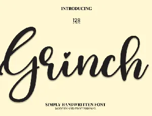 Grinch Script Typeface font