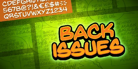 Back Issues BB font