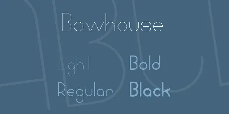 Bowhouse font