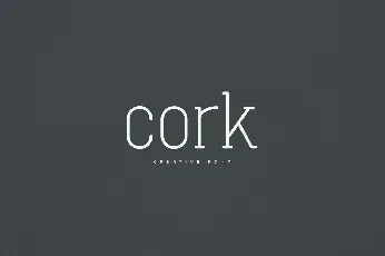 Cork font