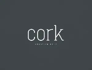 Cork font