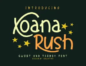 Xoana Rush font