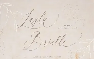 Layla Brielle Calligraphy font