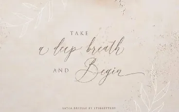 Layla Brielle Calligraphy font