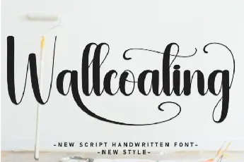 Wallcoating Script font