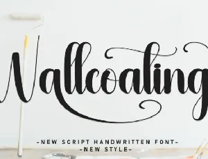 Wallcoating Script font