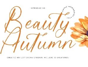 Beauty Autumn font