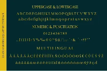 Kraton font