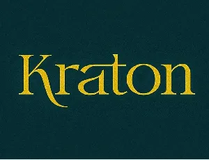 Kraton font