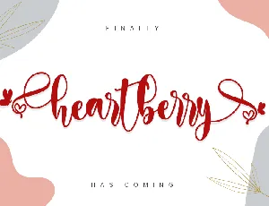 heartberry - personal use font