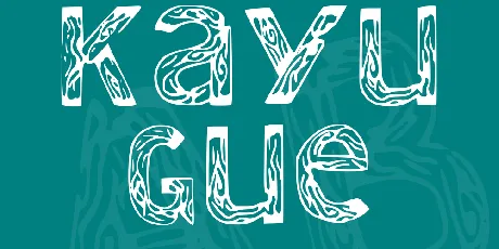 Kayu Gue font