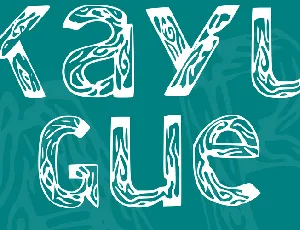 Kayu Gue font