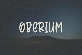 Oberium font